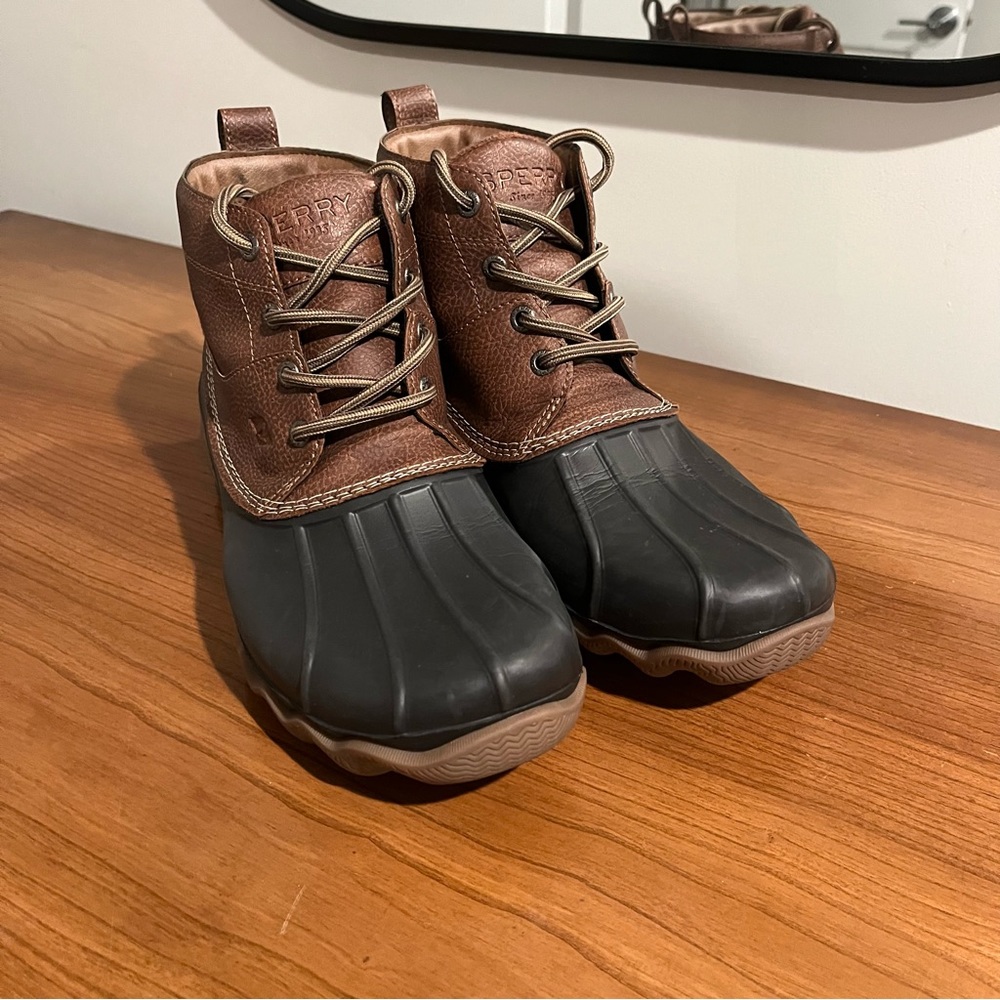 SPERRY BREWSTER LOW MENS WINTER OVERLAND TOP SIDER  DUCK BOOTS US 8